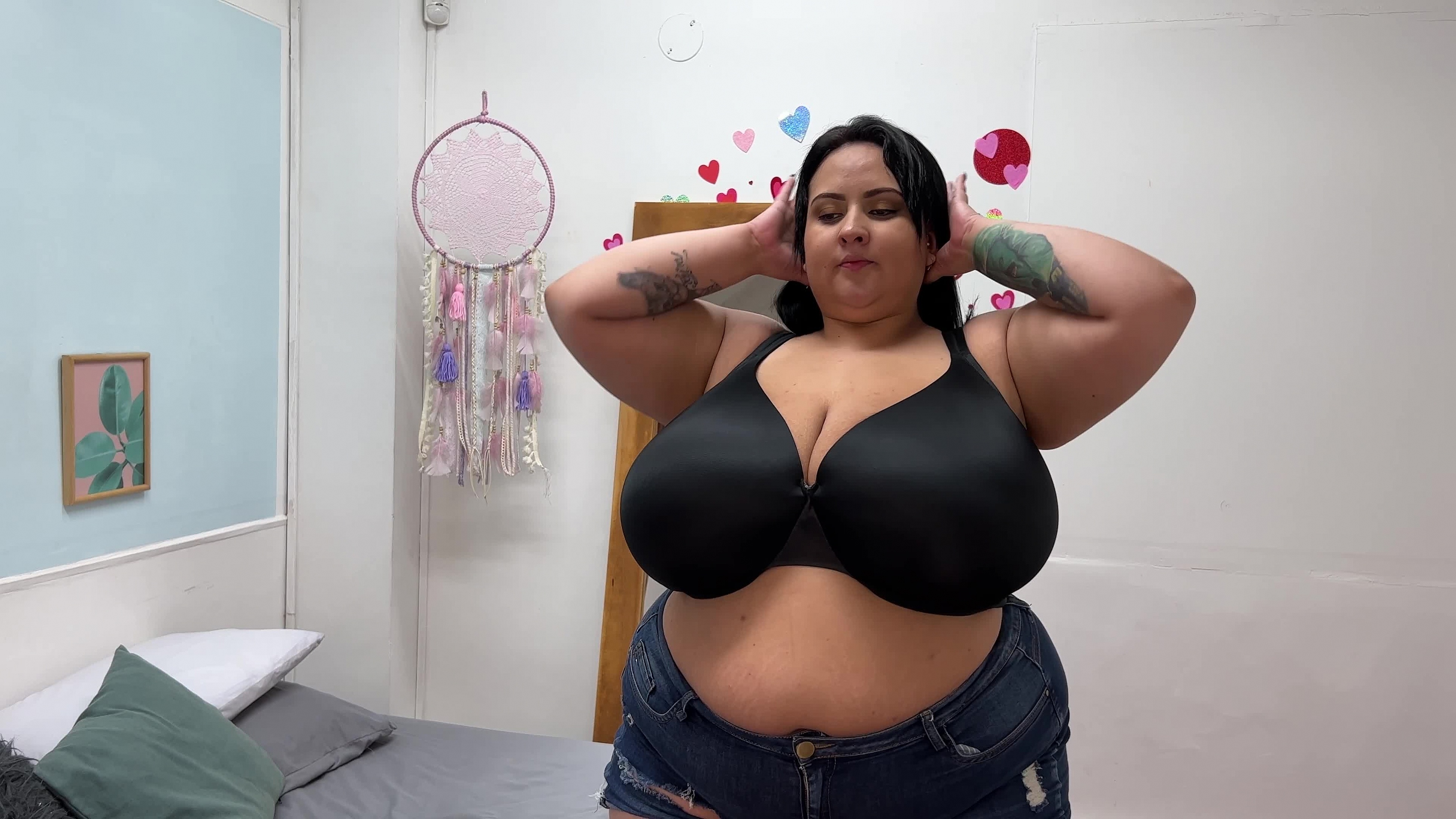 Divine Breasts | Emma Trying on Big Bras for Big Breasts